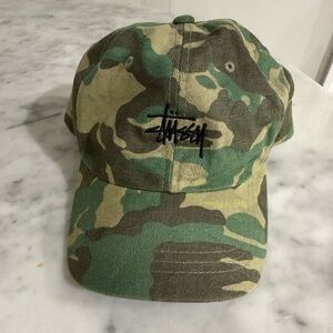 Stussy Green Camo Cap